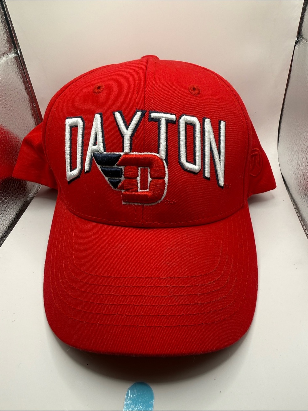 Red Dayton Embroidered Baseball Cap